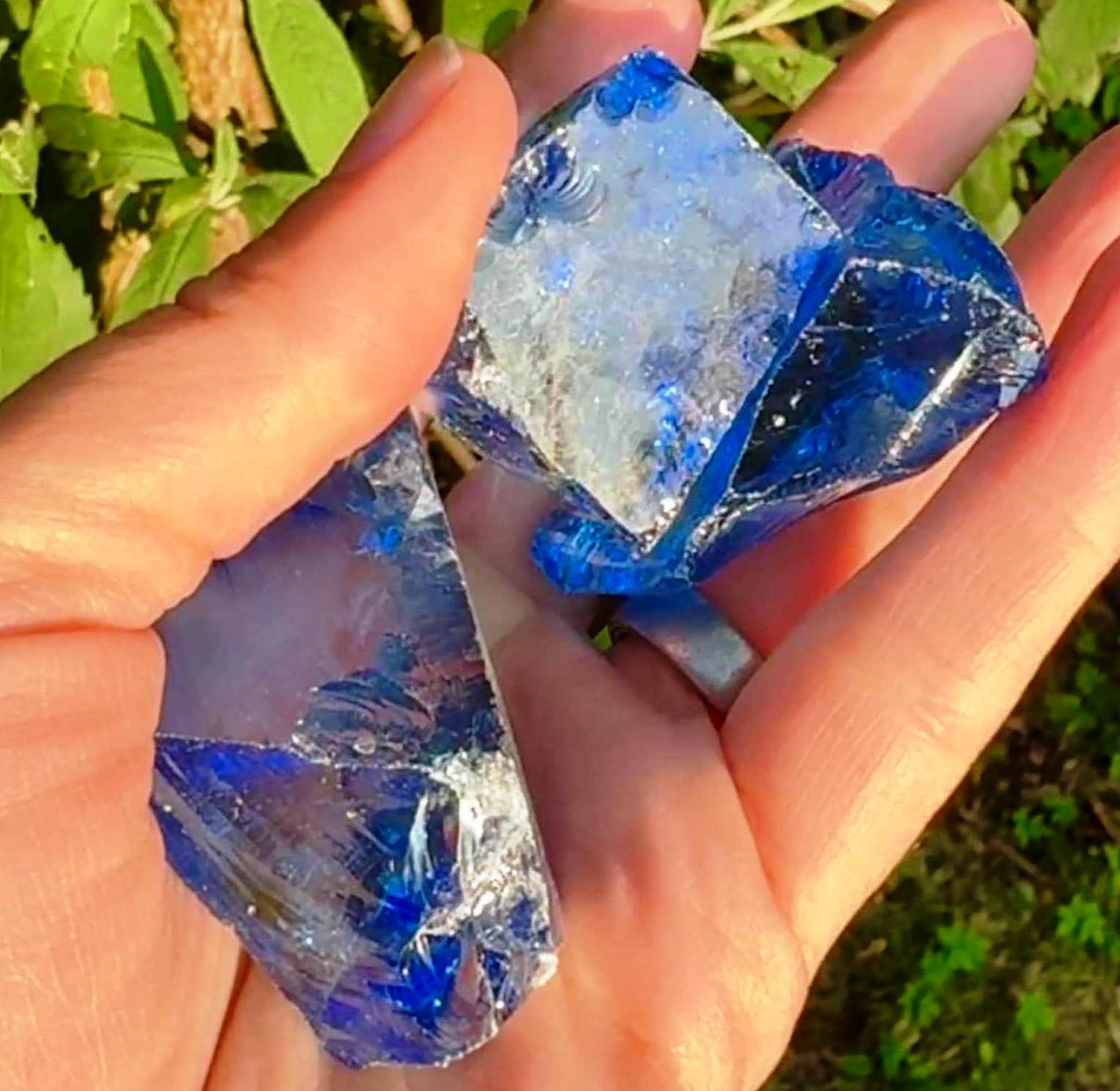 Elf Kendal Hippies - Wholesale Spiritual Stone/Crystal - Andara stone 1-3cm price per stone Aqua blue 0.2-1inch rock1