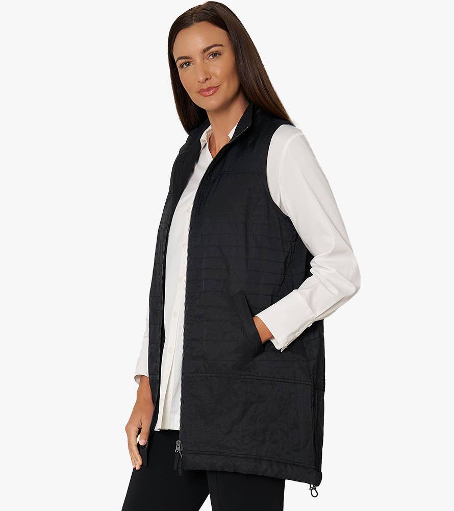 Stella Carakasi - Wholesale Outerwear Vest - Women's - Women's Zip-Front On The Go Vest12