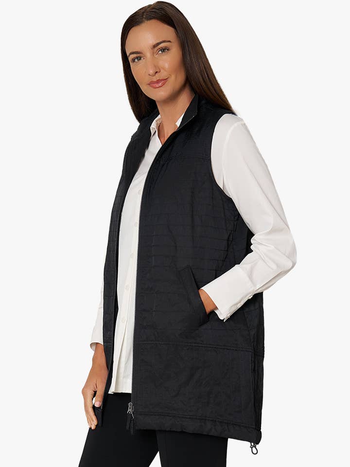 Stella Carakasi - Wholesale Outerwear Vest - Women's - Women's Zip-Front On The Go Vest12