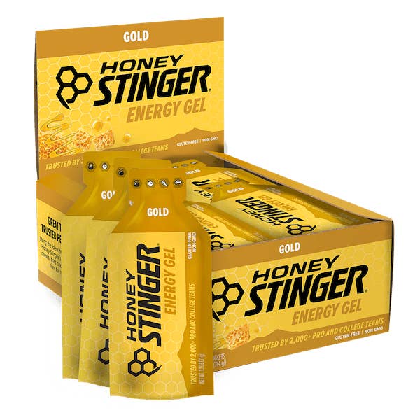 Gold Energy Gel Box of 24 for wholesale by Runners Essentials by Without Limits