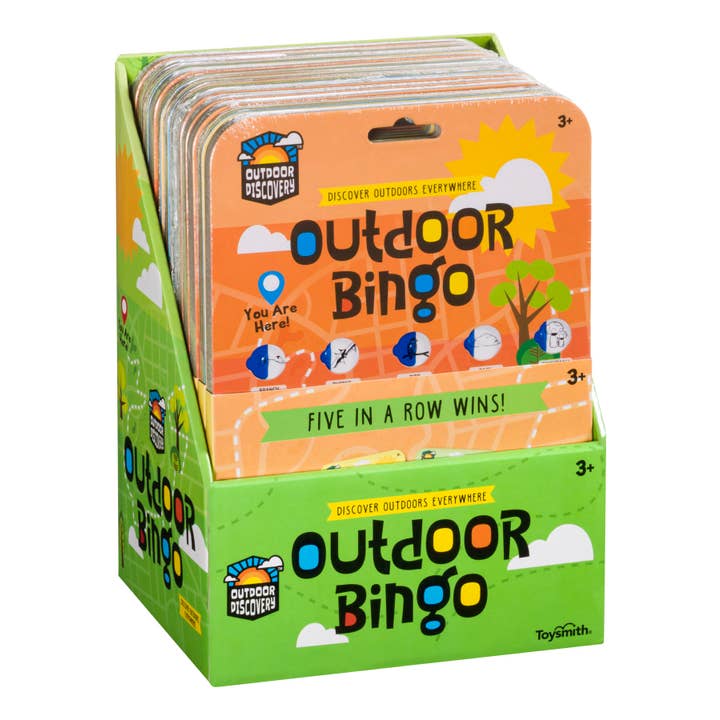 Toysmith - Wholesale Card Game - Outdoor Discovery Outdoor Bingo 4-Pack-Travel or Yard Game