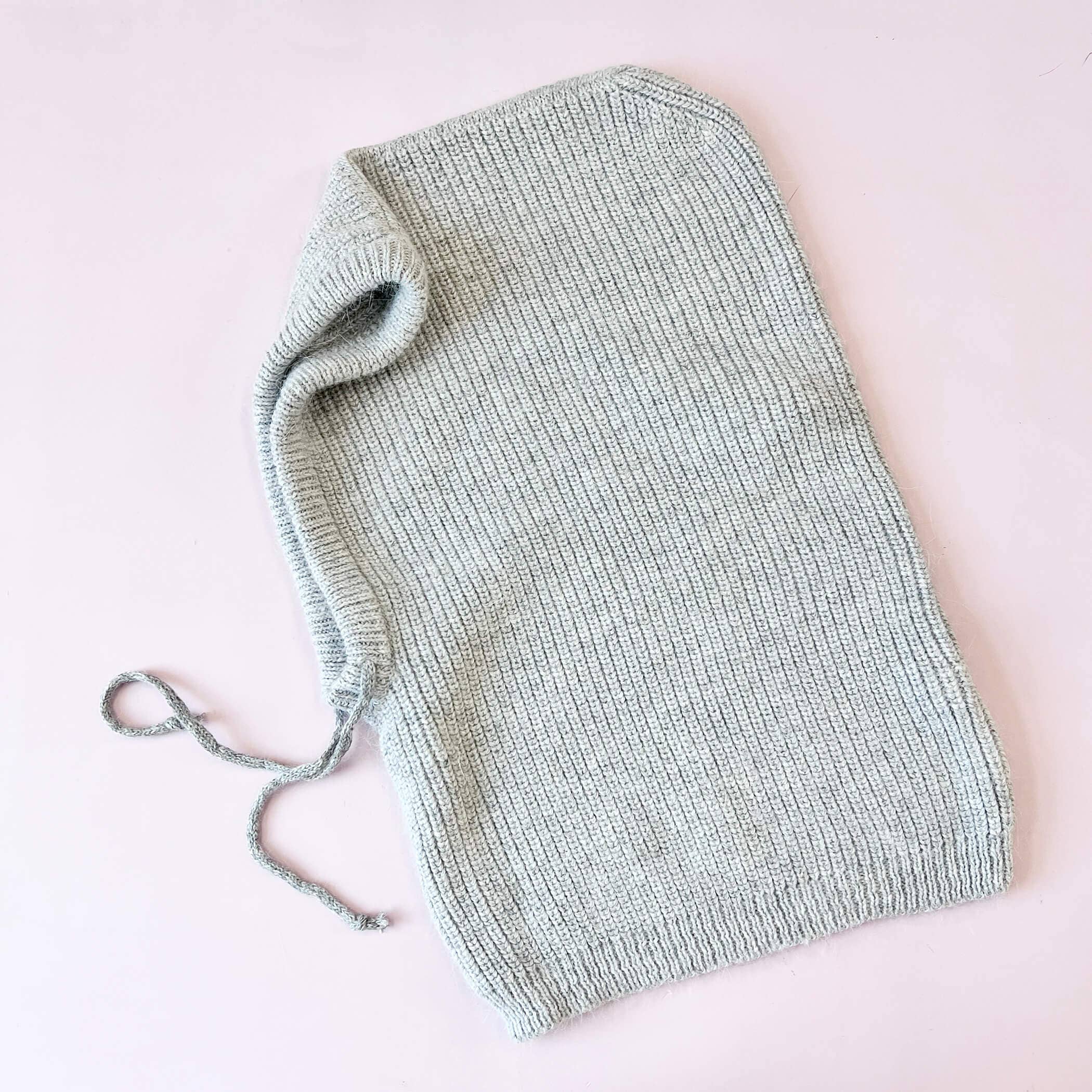 Studio Hop - Wholesale Neck Gaiter/Snood - Women's - Rib Knit Fine Alpaca Wool Hooded Hat Snood With Pull Strings5