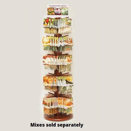 Country Home Creations - Wholesale Retailer Display - Accessories - Mahogany 20 Peg Spin Rack1