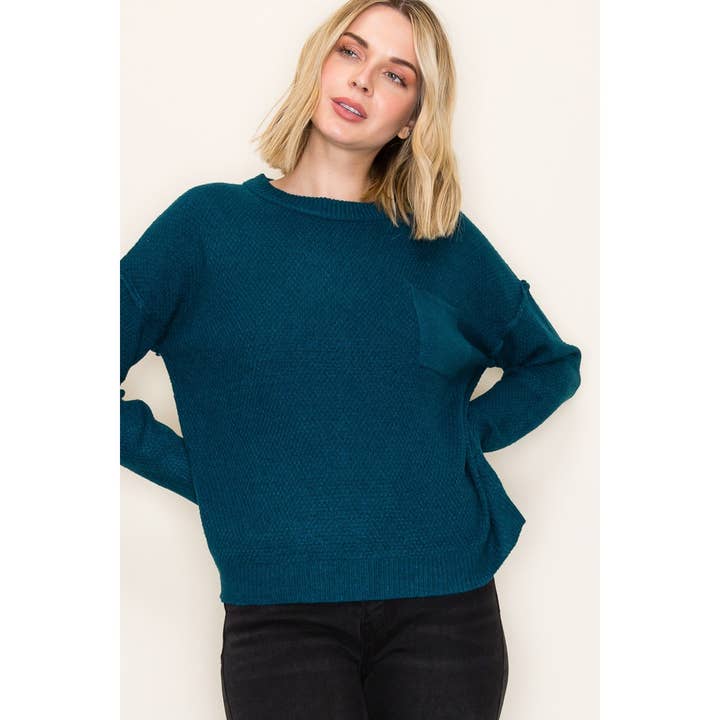 STACCATO – Großhandel Strickpullover – Damen – RUNDHALS-WAFFELPULLOVER-SWEATER17