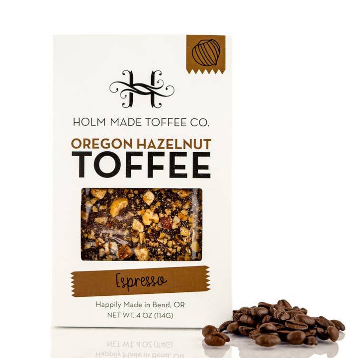Holm Made Toffee Co. - Wholesale Toffee - Espresso - Oregon Hazelnut Toffee