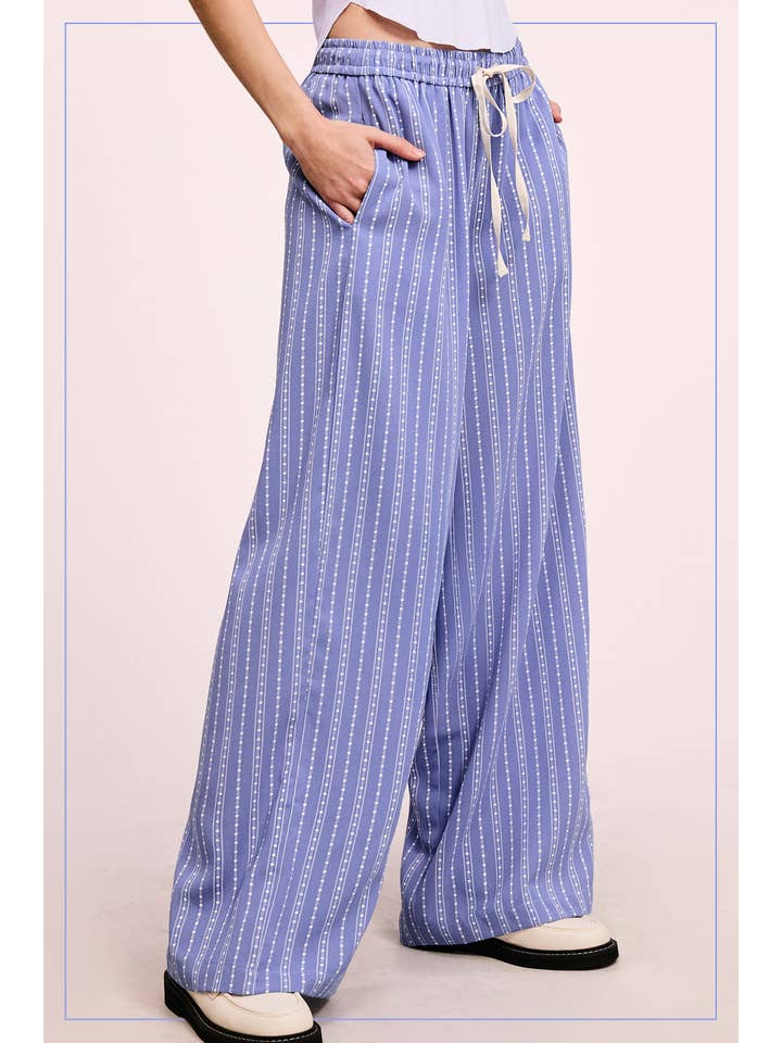 La Miel – Calças - Mulher por atacado – JDP4228-Calças de Design Padronizado de Corte Descontraído Com Bolsos12