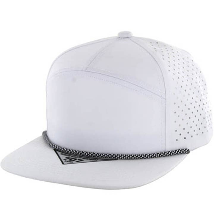 Zion Brand - Wholesale Flat-brimmed cap – Unisex - BLANK 7 PANEL HYDRO WITH ROPE SNAPBACK CAP10