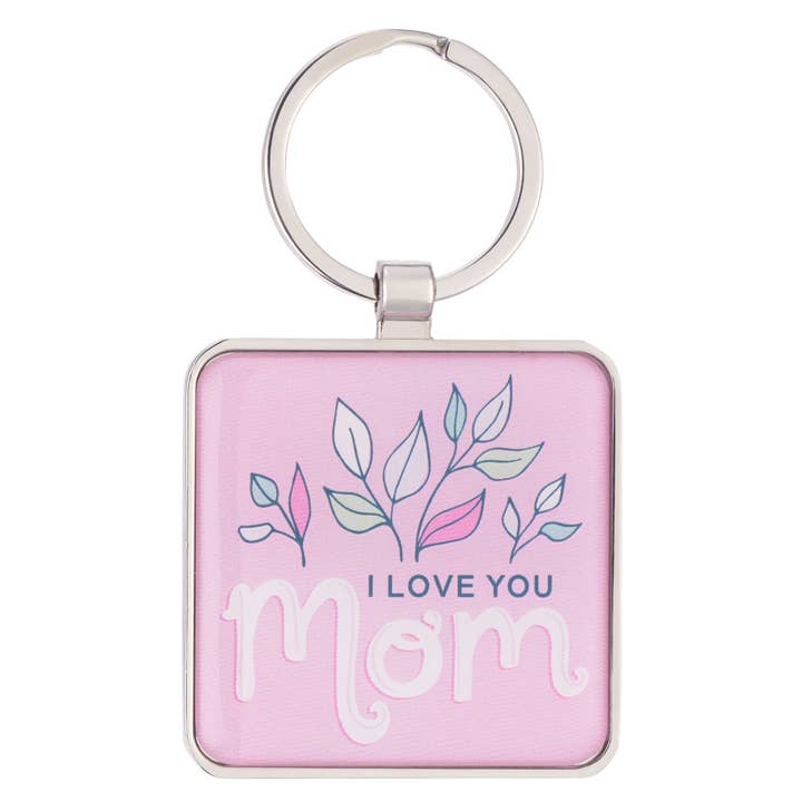 Keychain I Love You Mom 1 Cor. 13:4 for wholesale by Christian Art Gifts