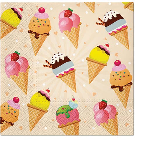 European Excellency - Wholesale Disposable Napkin - Ice Cream Lunch Paper Napkins