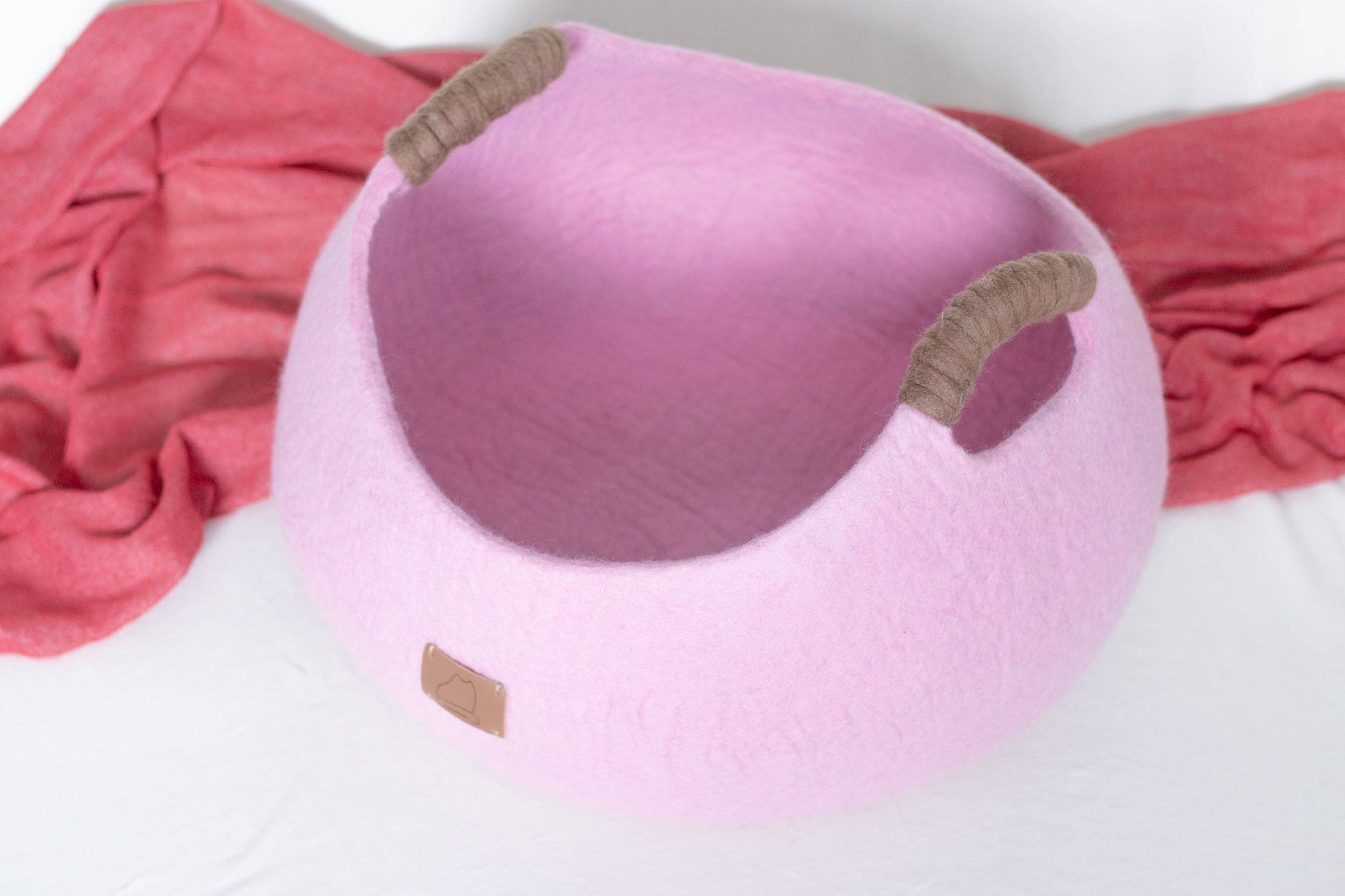 Fuzzy cove - Vente Lit – chat et chien - Panier en laine mérinos feutrée biologique7