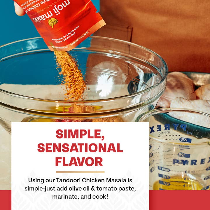 moji masala® Indian Spice Blends - Wholesale Dried Spice Mix - Tandoori-Style Chicken Masala Indian Spice Mix6