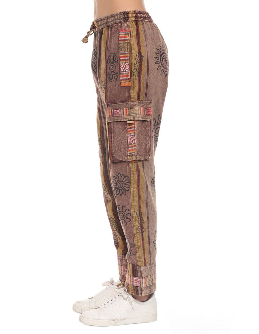 The Collection Royal / Royal Handicrafts - Wholesale Pants - Women's - Cotton Washed Boho Hippie Genie Pants12