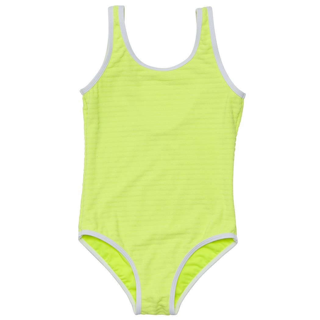 Snapper Rock Swimwear UPF50+ - Wholesale One Piece Swimsuit - Kids - Citron Zest Scoop Swimsuit0