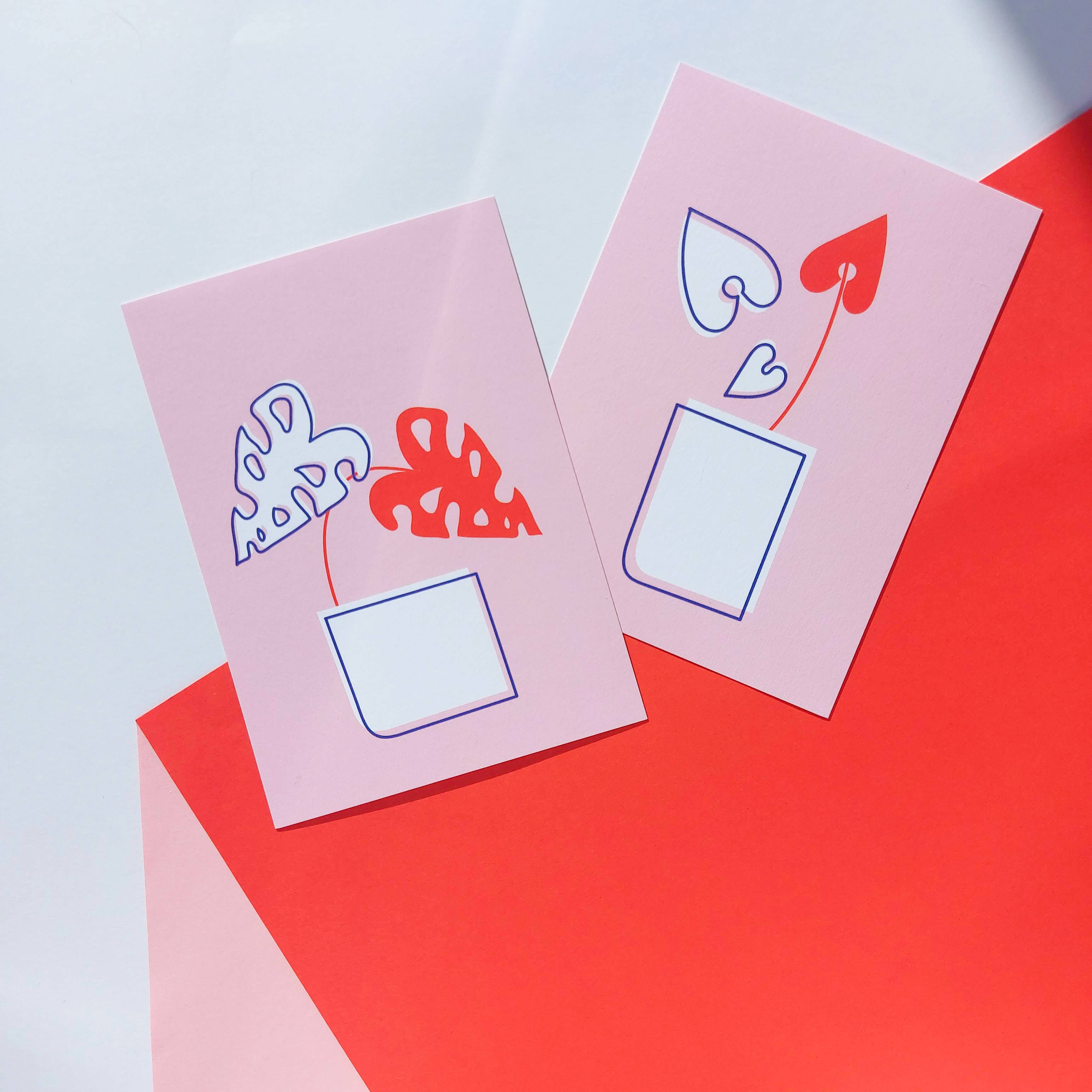 Lemon.lemoff - Wholesale Love Card - Pothos plant pot illustration card1