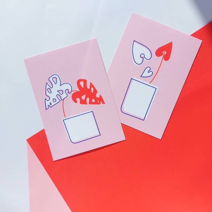 Lemon.lemoff - Wholesale Love Card - Pothos plant pot illustration card1