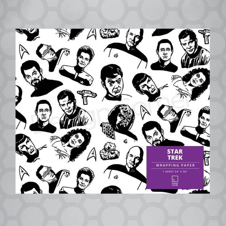 Design Corner - Wholesale Inpakpapier - Star Trek Cadeaupapier 24"x36" vel1