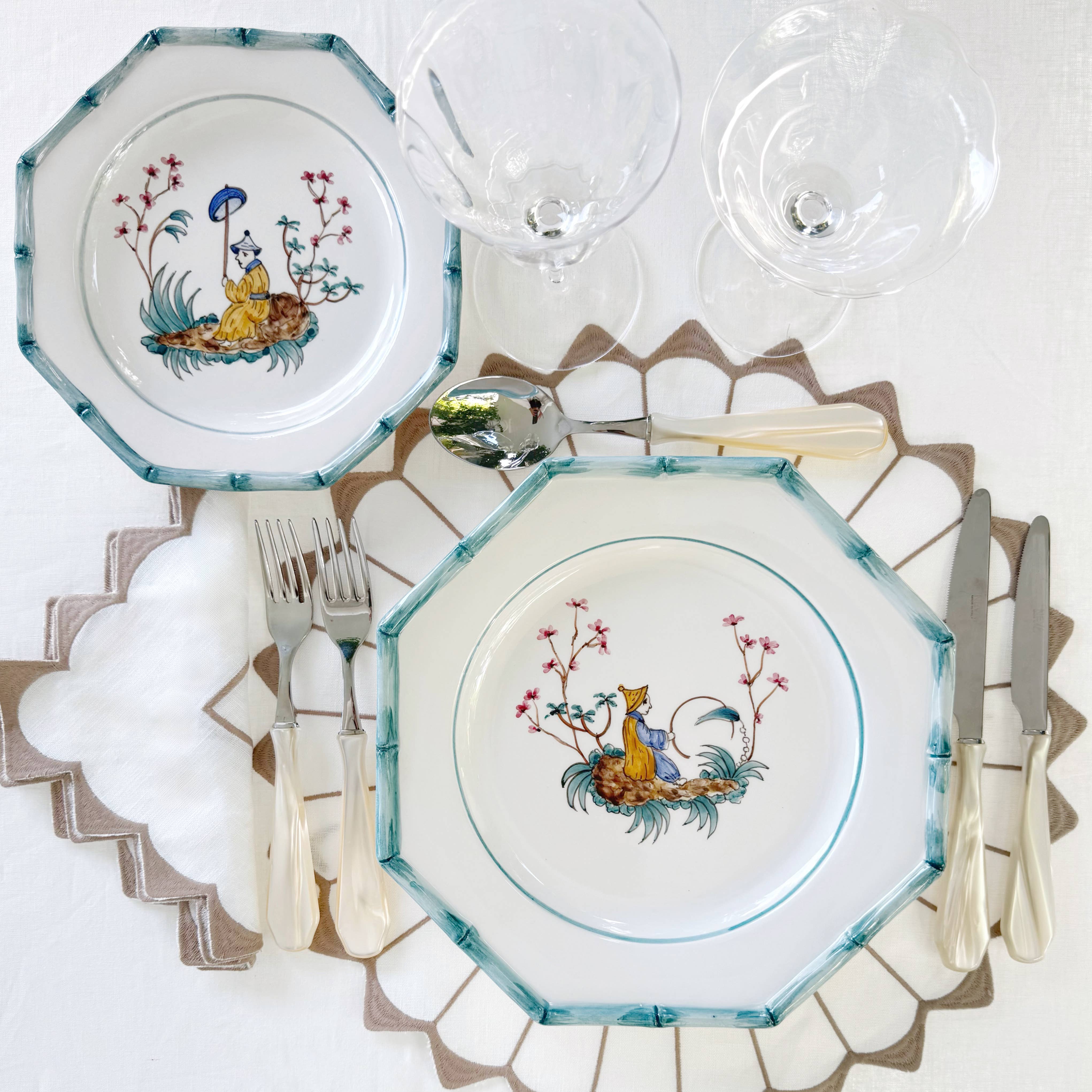 Duggan Society - Vendita all'ingrosso Piatto - Piatto piano Shangai (set di 4)2