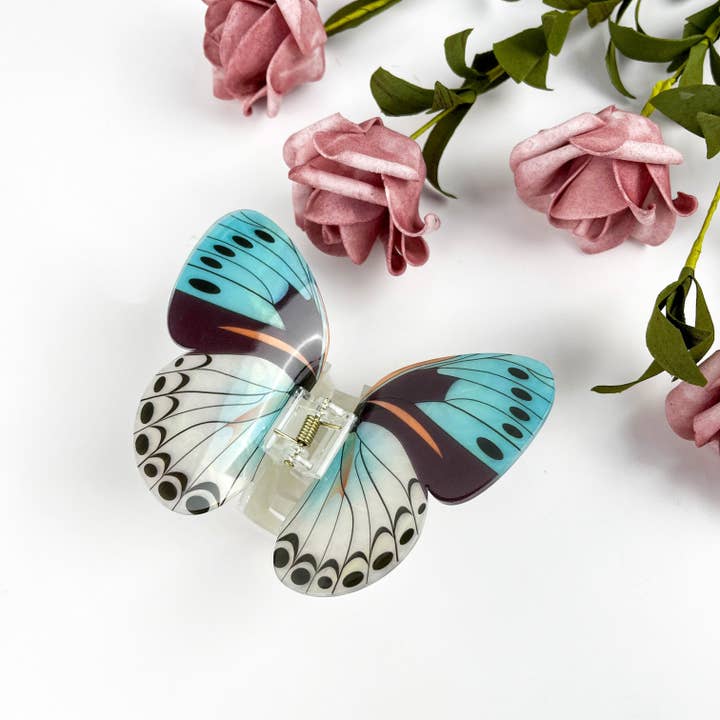 mildstyles - Wholesale Hair Clip - Women's - Simulation Printed Butterfly Hair Clip,Insect Animal Hair cl