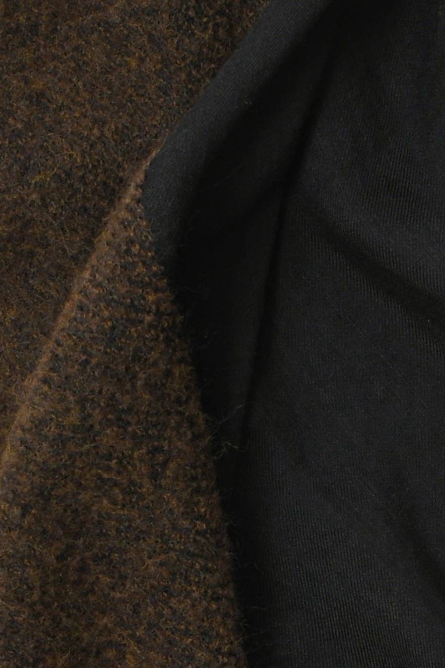 Abstract - Wholesale Scarf - Women's - Wool blend scarf with bouclé details24