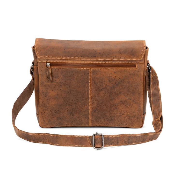 Greenwood Leather AU - Wholesale Messenger bag – Unisex - Smart Messenger Steven 13" - Sandal GW115SAN1