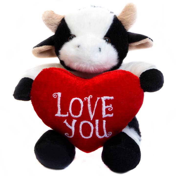 Plushland - Wholesale Stuffed/Plush Toy - Kids & Baby - 8″ Valentine Plush Animals Holding Heart With Love You Note1