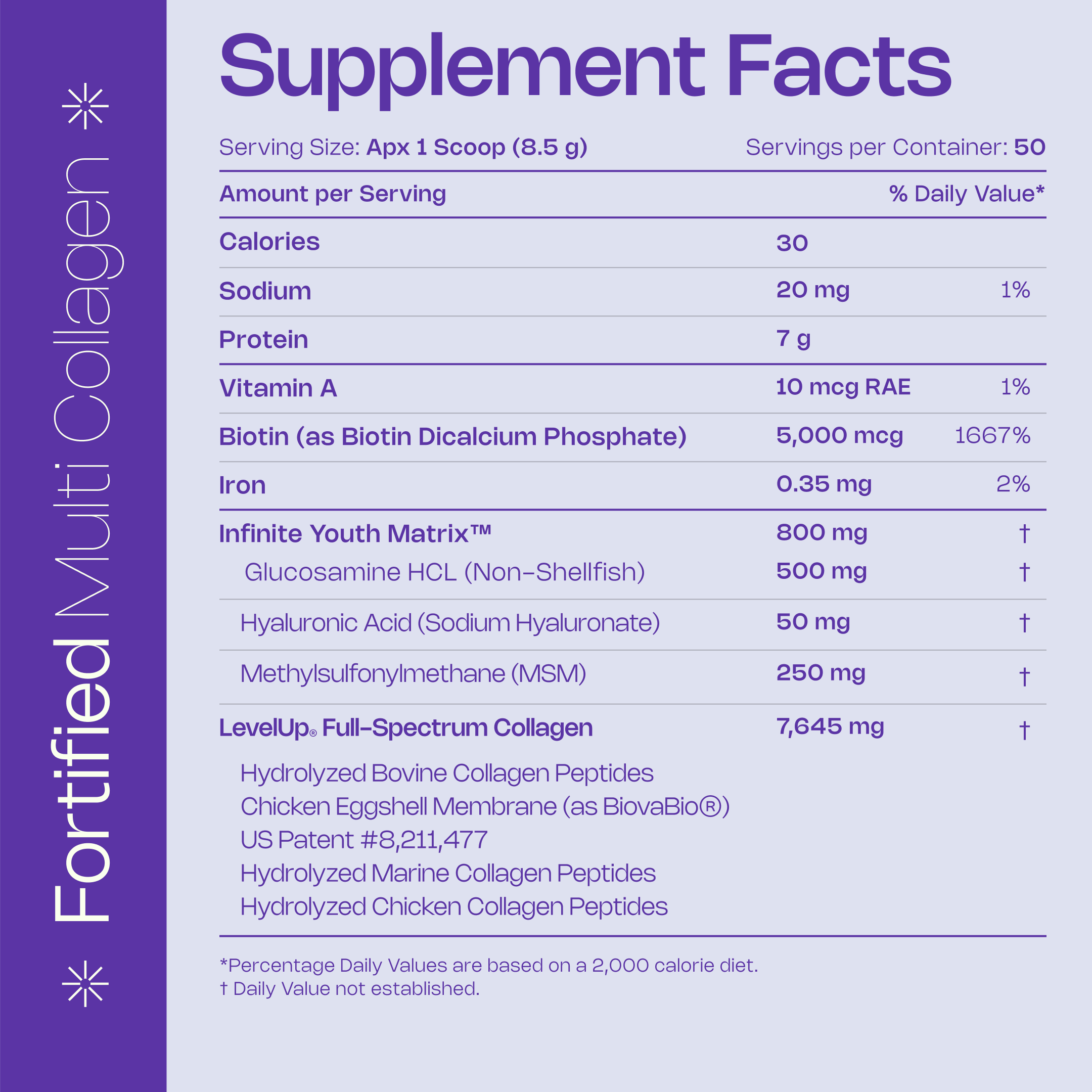 LevelUp - Vente Poudres protéinées/superaliments - Multi-Collagène Fortifié Sans aromatisé - 15 oz1