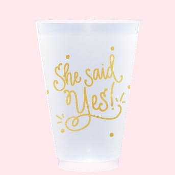 Natalie Chang - Wholesale Disposable Cup - Frosted Cups | She Said Yes!