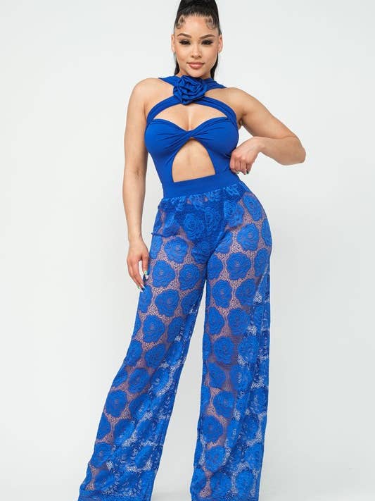 Set aus Body und Hose mit weitem Beinausschnitt für den Großhandel von Belita Collection