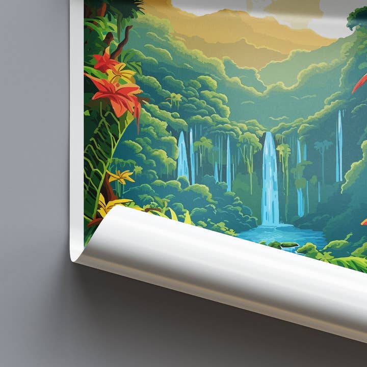 TravelzonaArt – wholesale Poster – Costa Rica Pacific Ocean Travel Poster6