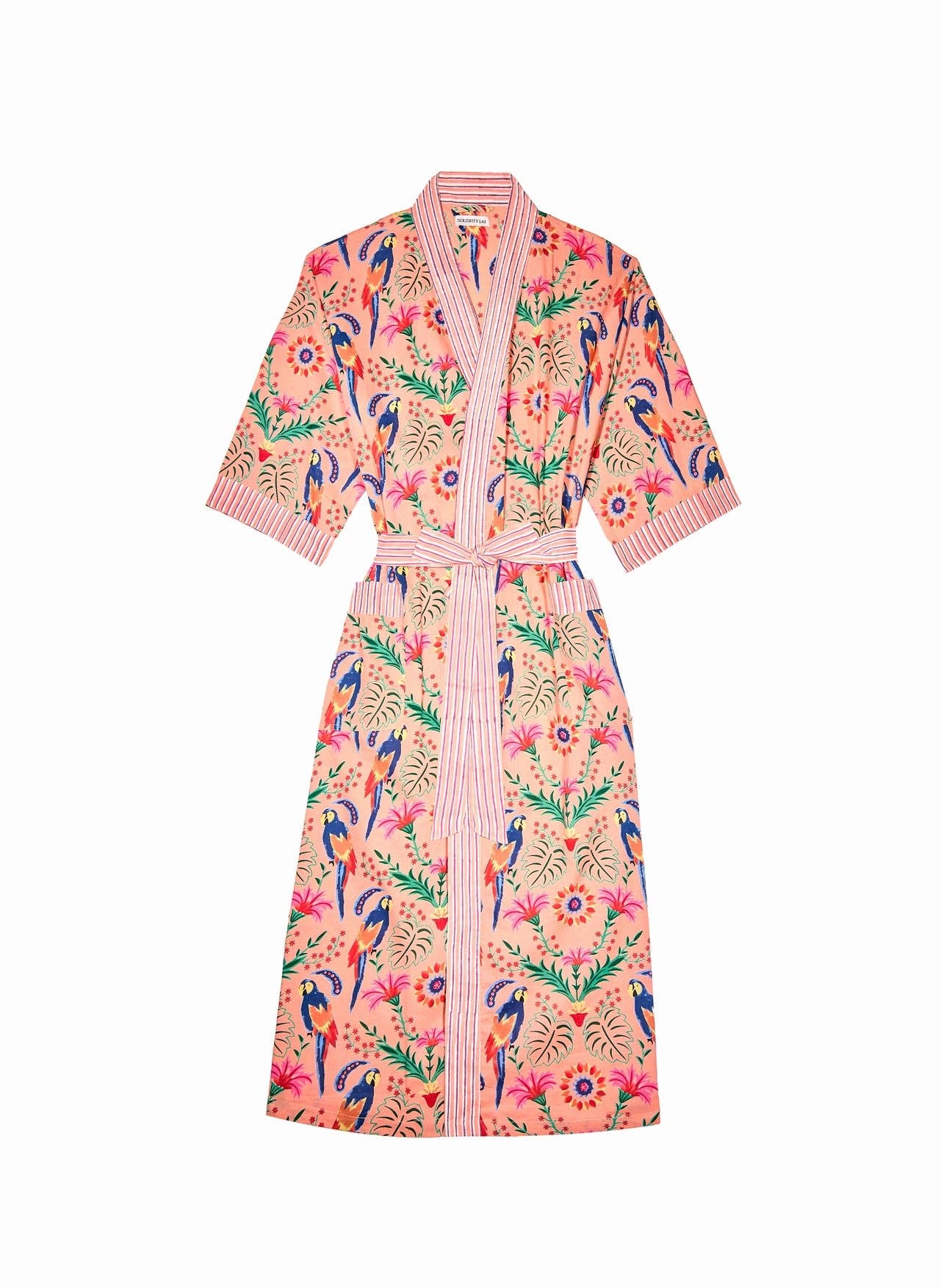 Curiosity Lab - Vendita all'ingrosso Kimono - Donna - Kimono lungo in cotone indiano Mandu22