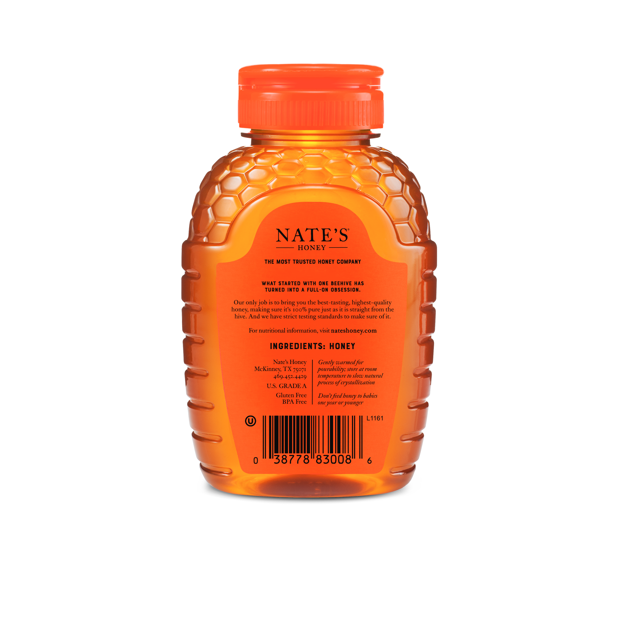 Nate's Honey - Wholesale Honey - Nature Nate's Raw and Unfiltered Honey, 8oz1