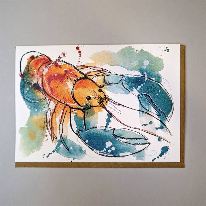 Sebastians Hummer-Karte für den Großhandel von Tori Ratcliffe Art