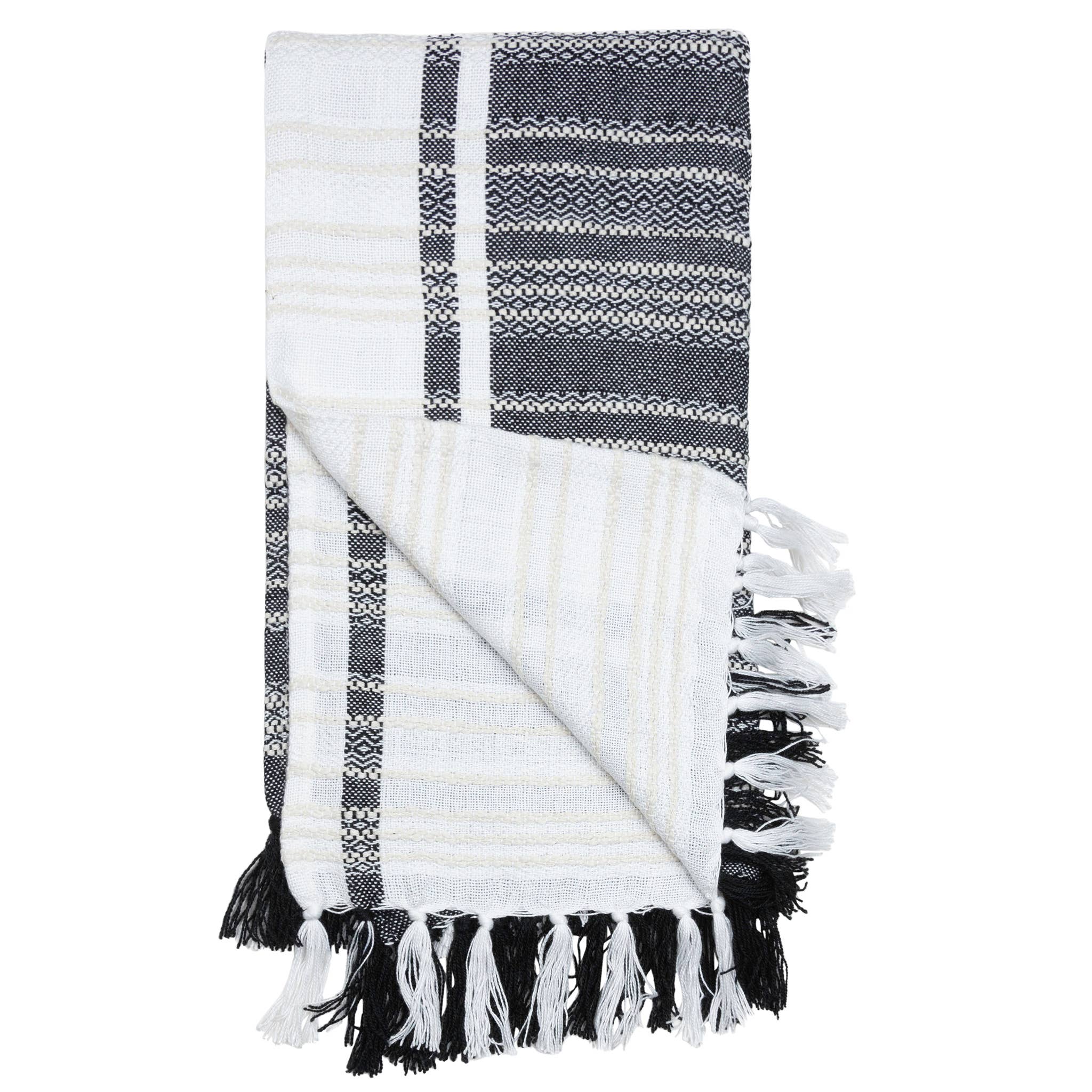 Elsie & Zoey - Wholesale Throw Blanket - Genevieve 50x70" Indoor/Outdoor Recycled Woven Throw Blanket9