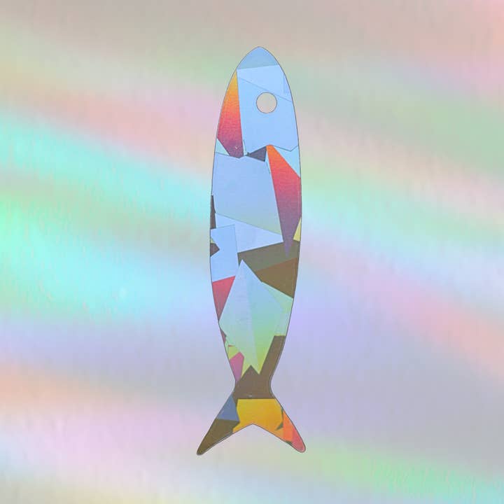 Suncatcher Window Sticker Sardine, Fish Decal, Prism Sticker for wholesale by Plottkowski