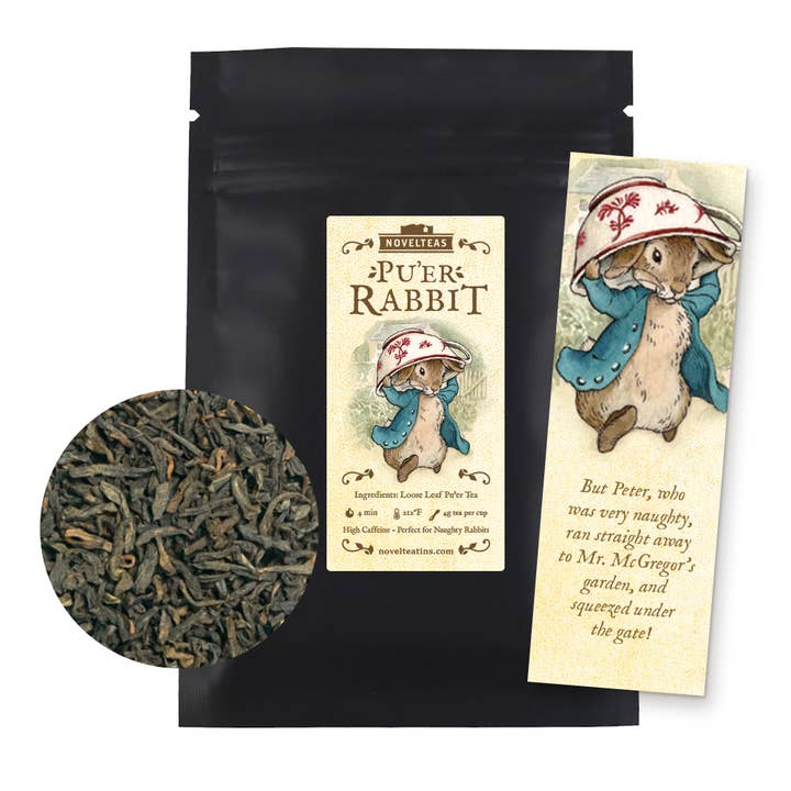 Peter Rabbit Loose Leaf Tea with Bookmark for wholesale by Novelteas LLC