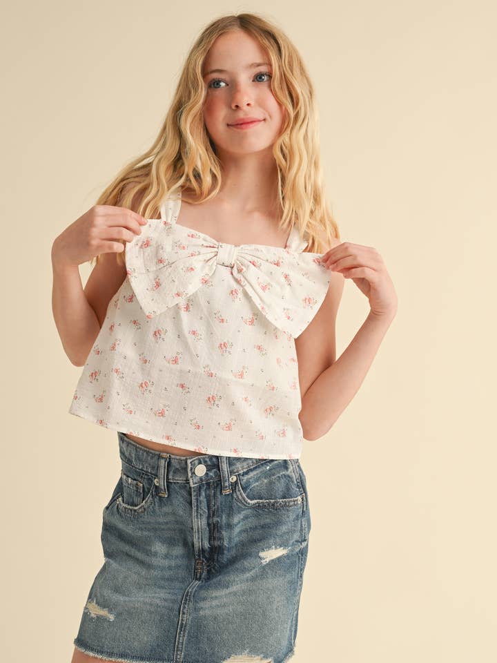 heart and arrow - Venta al por mayor Camiseta - Niños - TOP SIN MANGAS CON LAZO EN LA PARTE DELANTERA PARA NIÑAS PREADOLESCENTES (7-14)0
