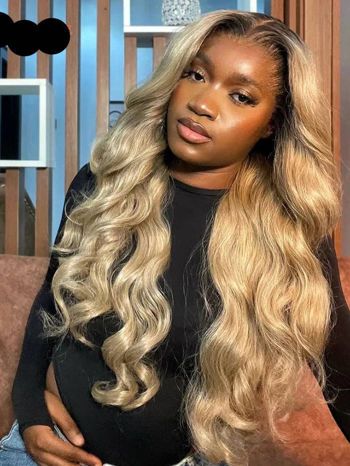 Brasiliansk peruk med front lace i askblond färg storlek 24, 26, 28 stil body wave förplockad lace 100% naturligt remyhair hår för wholesale av Queenshopbeauty