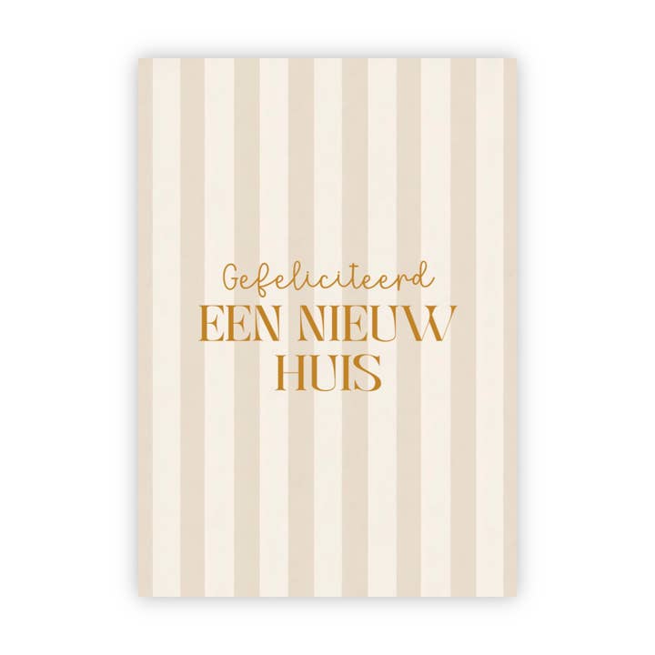 Dubbele wenskaart | Gefeliciteerd een nieuw huis voor wholesale door Wensjegeluk