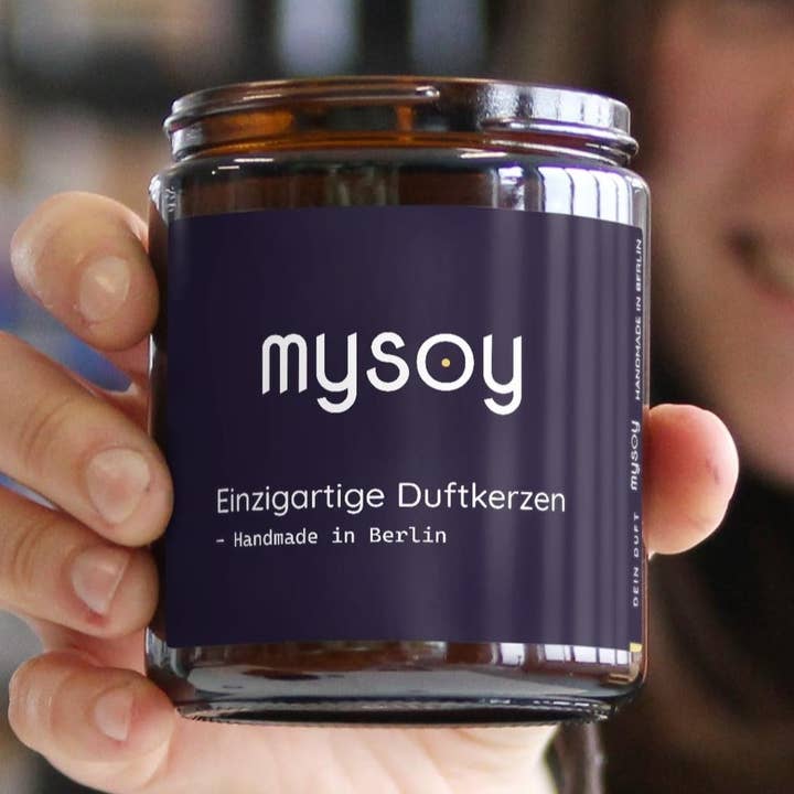 Personalized Scented Candle | Logo, Promotional Gift, Onboarding for wholesale by mysoy® Duftkerzen-Manufaktur