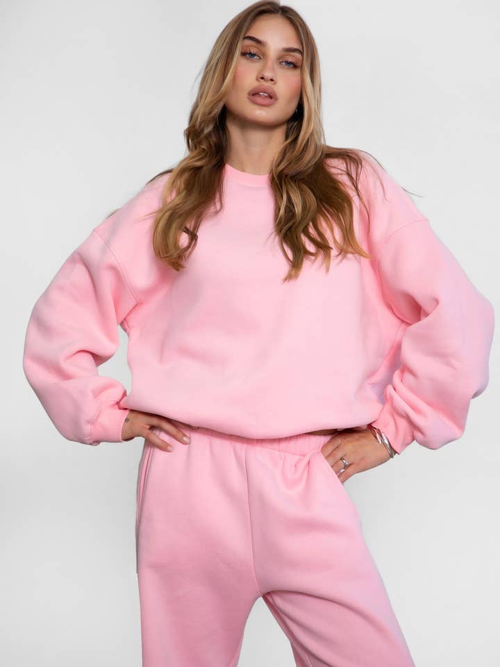 TICTOC - Wholesale Sweatshirt - Women's - VARSITY Fleece Crew Neck Pullover Sweatshirt
TH28243-VARSITY