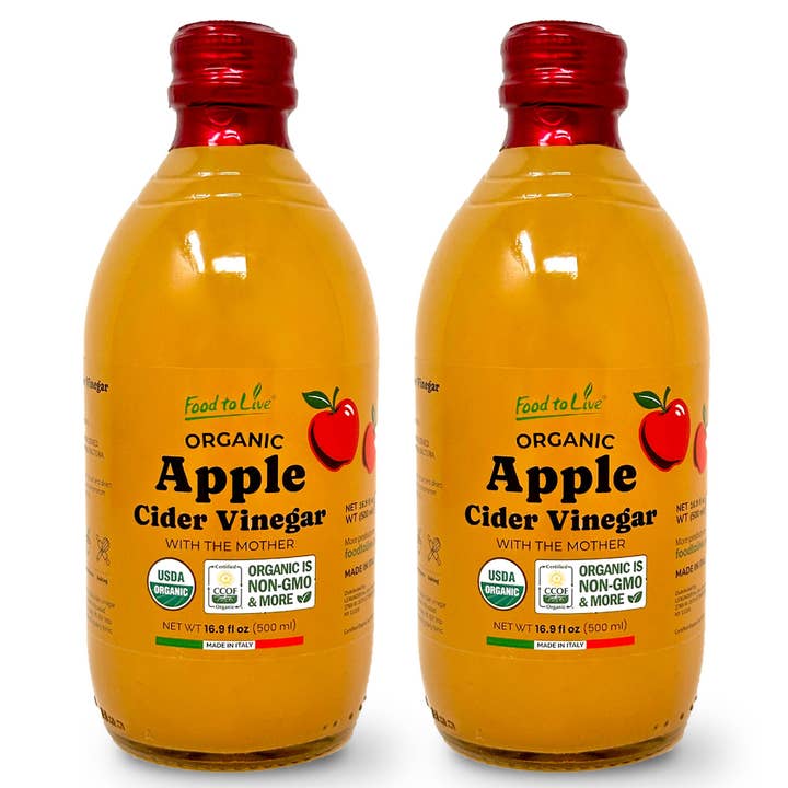 Food To Live - Wholesale Vinegar - Organic Apple Cider Vinegar, 500 ml –Non-GMO, Vegan, Bulk – by Food to Live9