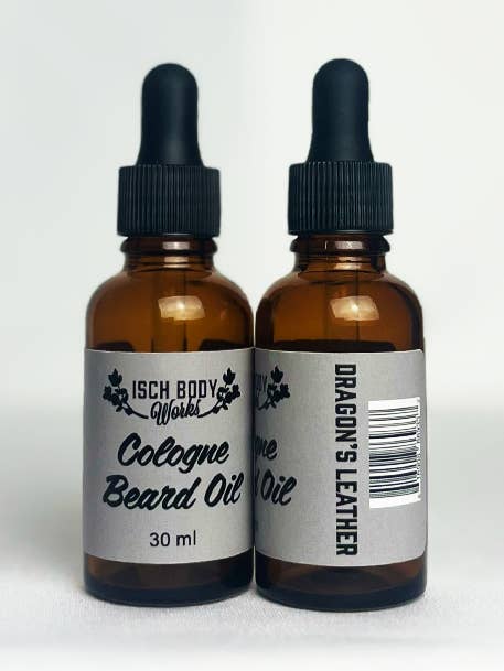 Dragon's Leather - Cologne Beard Oil for wholesale by Isch Body Works