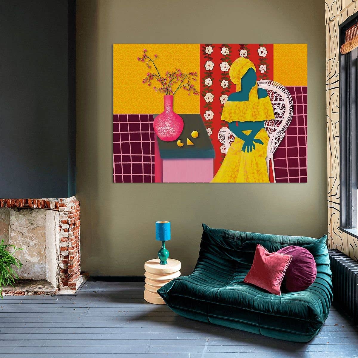 Studio Angelart - Wholesale Art Print - Woman in Yellow Dress – Luxury Edition Art Print4