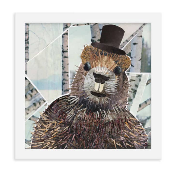 Marmottdagens inramade collagekonsttryck för wholesale av more the merrlier