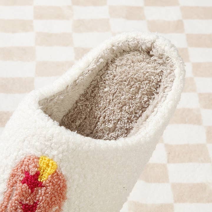 White Christmas Gift Western Boots Warm Soft Home Slippers for wholesale on Faire1