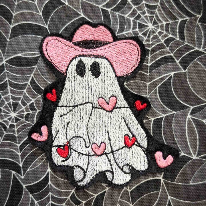 Valentines Ghost Broderat Påstrykbart Märke för wholesale av Project Pinup