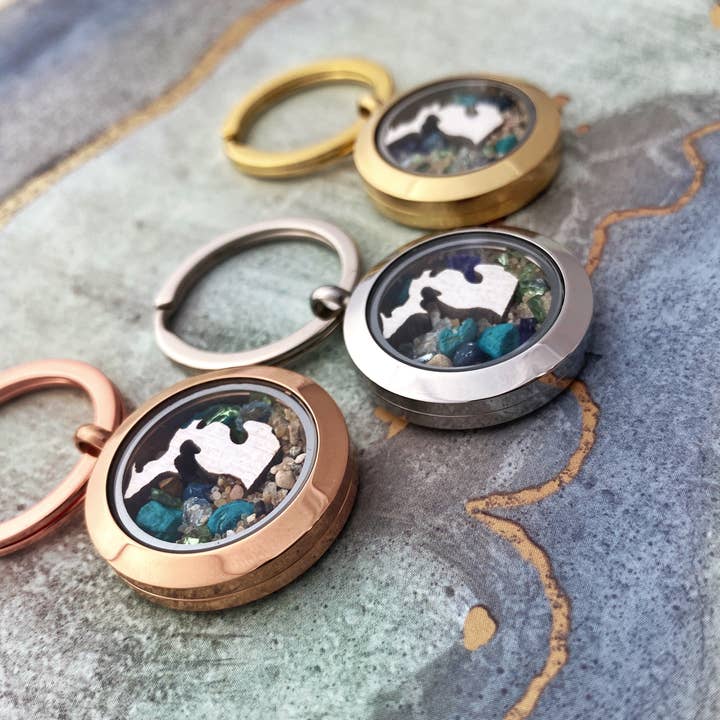 5 Great Lakes Michigan Beach Keychain for wholesale by My Captured Journey