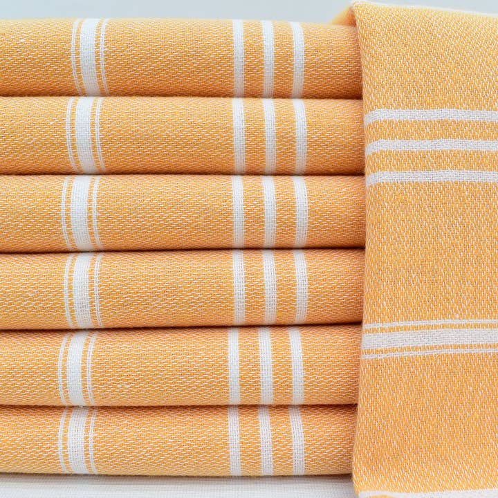 Organic Turkish Towels - Wholesale Tea Towel - Kitchen Towel, Elegant Striped Dish Towel, 24"x36" -60x90 cm1