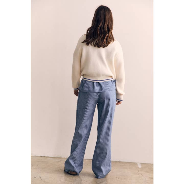 The Blank Lab - Wholesale Knit Sweater - Women's - CONTRAST COLOR SWEATHER TOP (AAB580)2