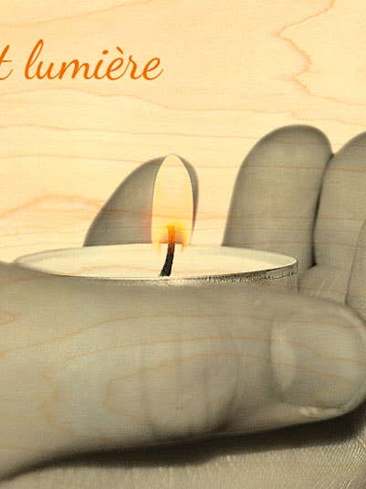 CARTOLINA IN LEGNO RELIGIOSA MANO per la vendita all'ingrosso da parte di Hironwoods